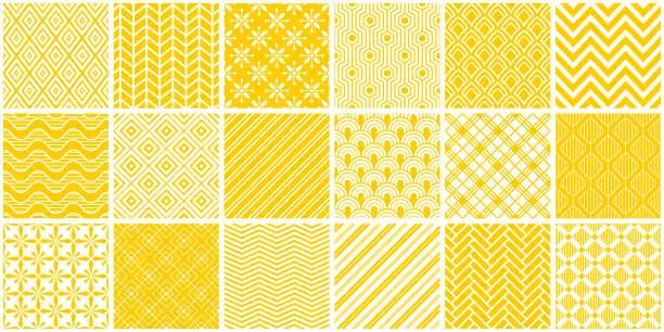 Vector illustration of Seamless geometric patterns