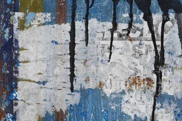istock abstract torn paper poster on the wall for background texture. 1406937872