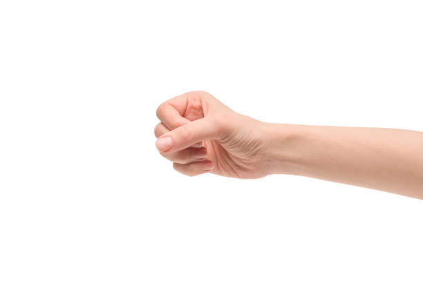 istock Woman hand isolated on a white background. 1406943252