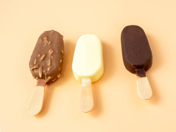 istock Three types of ice cream on a stick. 1406944493