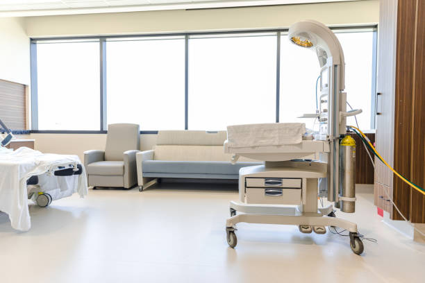 istock Empty labor and delivery room at hospital 1406956156