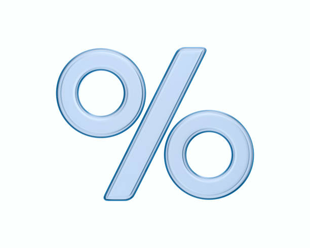 istock percent on white background. Isolated 3D illustration 1406956536