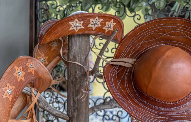 istock Leather hats from Joao Pessoa 1406957635