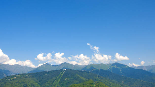 istock Mountain peaks in Krasnaya Polyana, Sochi. 1406968924