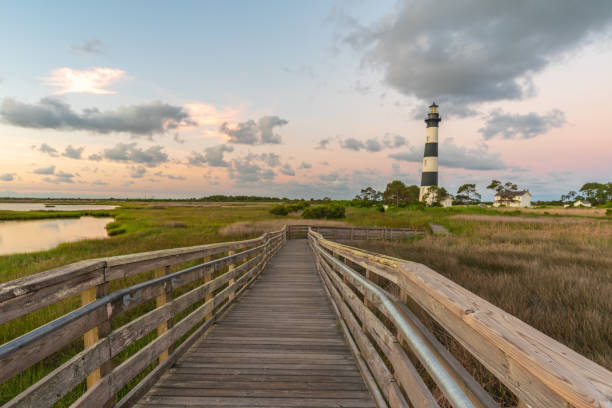istock Bodie Island, NC Lighthouse and Boardwalk 1406971451