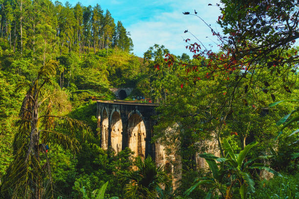 Nine Arches Bridge in Demodara, Ella, Sri Lanka Nine Arches Bridge in Demodara, Ella, Sri Lanka ella sri lanka stock pictures, royalty-free photos & images