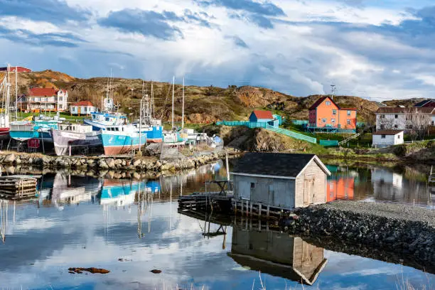 Photo of The harbour and fishing boats in the morning, Twillingate, Canada