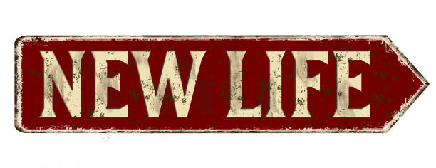 istock New life vintage rusty metal sign 1406984397
