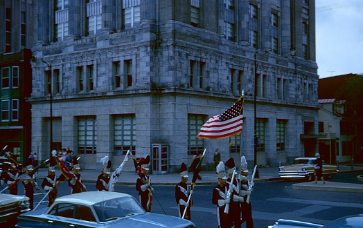 Washington DC, USA, 1964. National memory day parade in Washington DC.