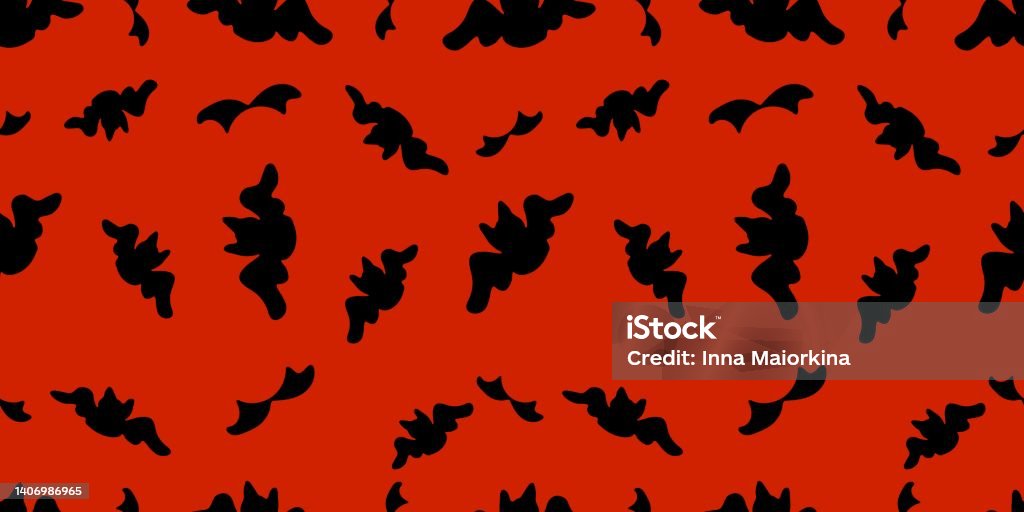 Bat Pattern Dots Batpattern Stock Illustration - Download Image Now - Autumn ...