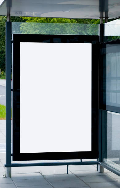 istock Outdoor advertising billboard at the bus stop. 1406987002