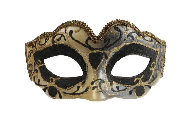 istock Traditional carnival face mask for ladies isolated on white background 1406995765