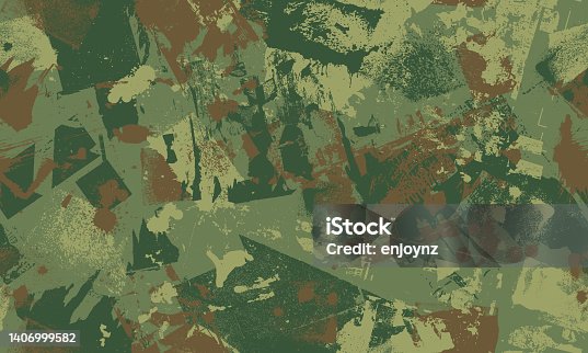 istock Seamless camouflaged wallpaper background 1406999582