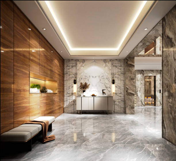 istock 3D Render of Living room 1407000336