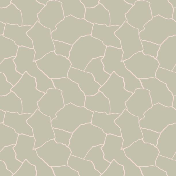 ilustrações de stock, clip art, desenhos animados e ícones de kintsugi art seamless pattern of shards fragments with thin lines in trendy dusty neutral colors palette - pottery shard