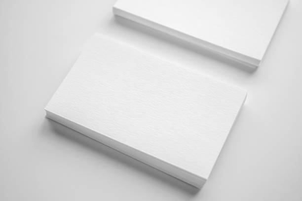 istock Mockup white business card on white background 1407007344