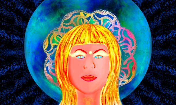 istock girl potrait  fantasy abstract   digital art paint ing 1407008502