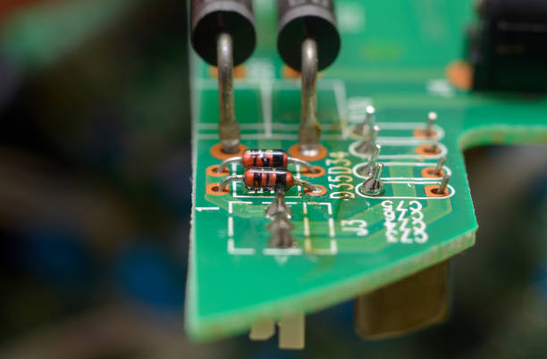istock Close-up electronic components, parts, spare parts 1407009424