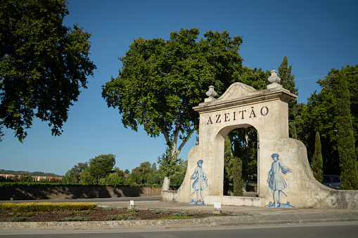 Entrance to the parish of Azeitão in Setubal, Portugal