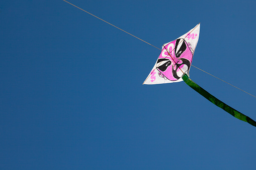 Traditional Chinese Peking Opera style kites in Beijing