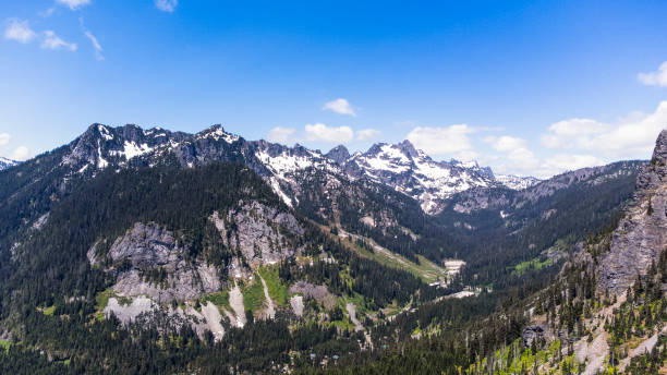 노스 캐스케이드, 워싱턴, 퍼시픽 크레스트 트레일 (pct) - north cascades national park awe beauty in nature cloud 뉴스 사진 이미지