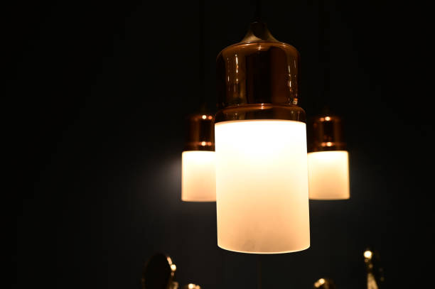 istock luxury lamp hanging on room, interior design 1407036883