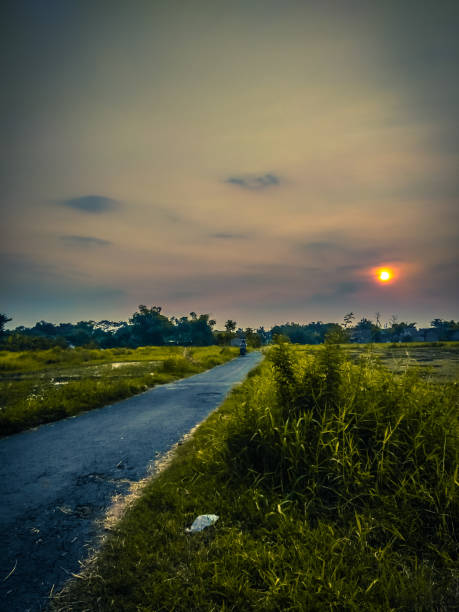 istock Sunset in my village 1407039268