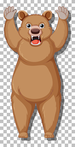 cartoon grizzly bear vector gratis | AI, SVG y EPS