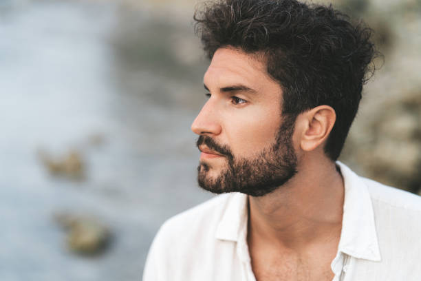 Portrait of handsome man outdoors
