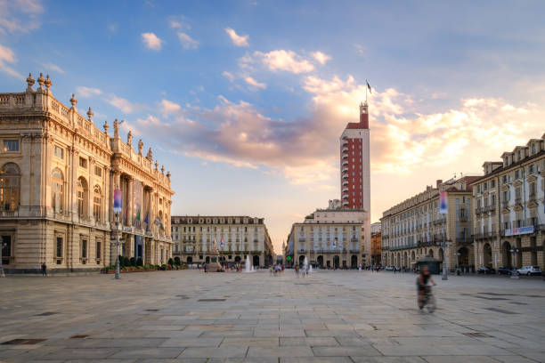 istock Piazza Castello, Turin at sunset 1407062393