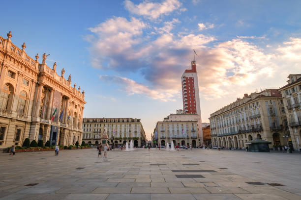 istock Piazza Castello, Turin at sunset 1407062410