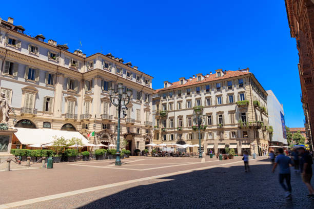 istock Turin, piazza Carignano, town square 1407062413
