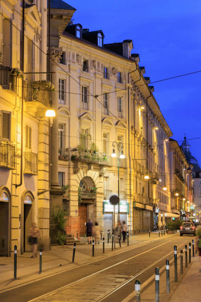 istock Turin street life at dusk 1407062448