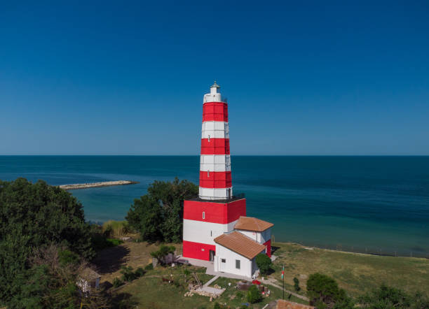 istock Shabla Lighthouse at summer day, aerial view. Bulgaria 1407067714