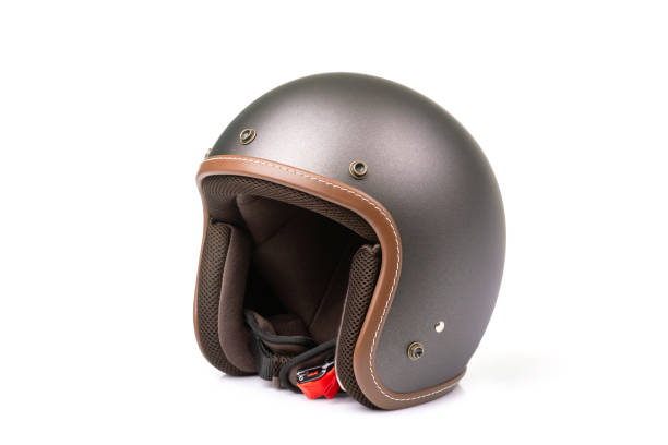 istock New grey vintage helmet. Studio shot isolated on white 1407069082