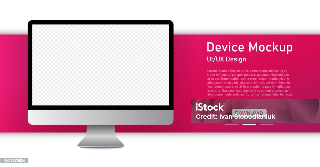 Computer Screen User Interface Interface And Ux Design Realistic Gray ...
