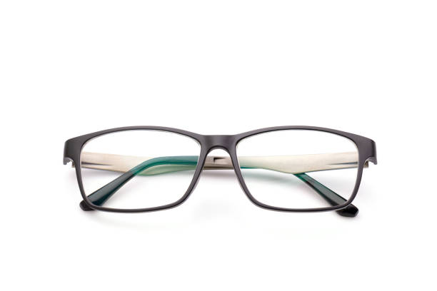 istock New black eyeglasses with clear lens isolated on white 1407071669