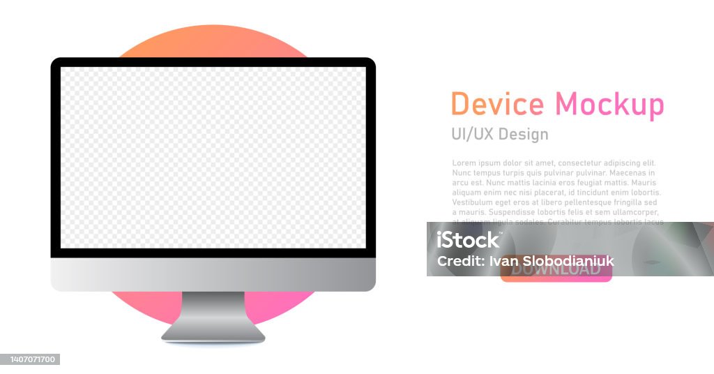 Computer Screen User Interface Interface And Ux Design Realistic Gray ...