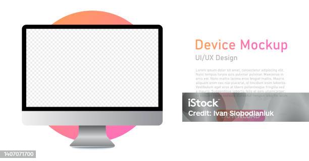 Computer Screen User Interface Interface And Ux Design Realistic Gray ...