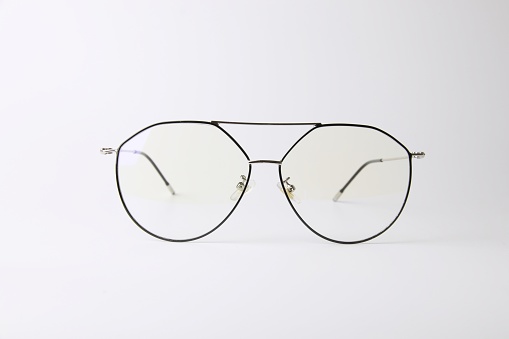 Eyeglass isolated on white background, eyeglass frames