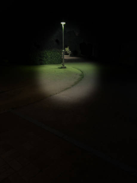 istock A quiet path in the middle of the night 1407079128