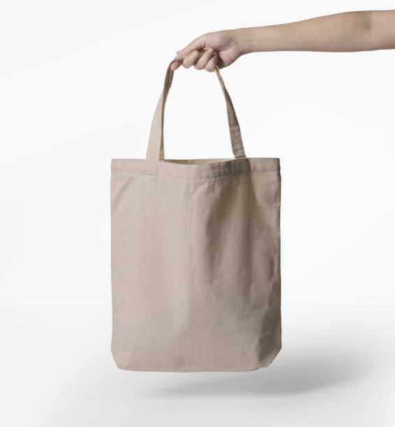 istock Canvas tote bag mockup template with copy space for your logo or graphic design 1407082900