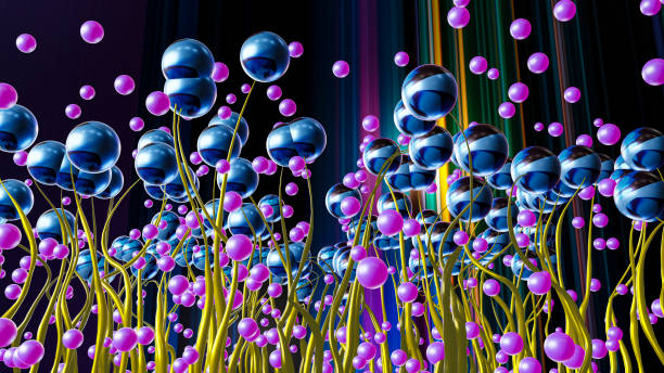 istock Quantum and electrons flying over metallic CPUs with colorful buildings in the background 1407086090