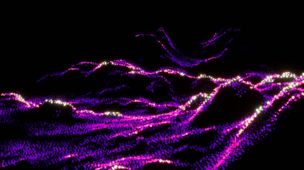 istock Neon Abstract Mountain Landscape 01 Var Glowing Dots Particles 3D Background Dynamic  Wallpaper 1407087276