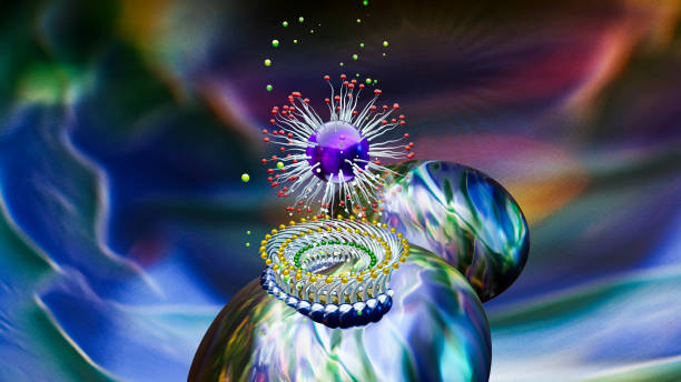 istock Using new drugs developed by genome editing on affected cells with tentacles. 1407089172