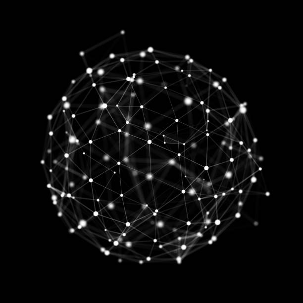 istock Futuristic sphere of particles and lines. Network connection big data. Abstract technology background. 3d rendering. 1407090346