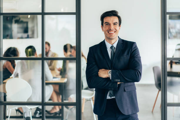 istock Portrait of businessman 1407093489