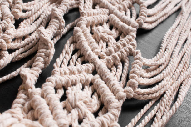 istock threads in the style of macrame on a black background 1407101447
