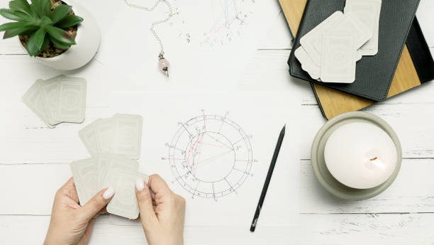 istock Astrological forecast astrology charts 1407102592