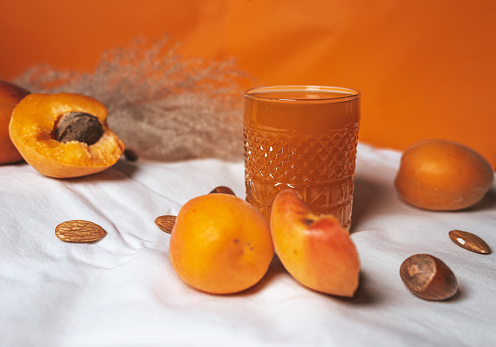 Apricot juice shoot